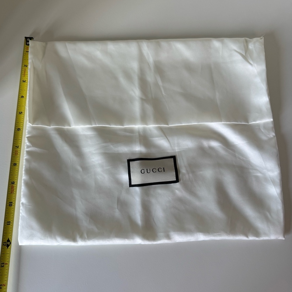 Gucci Cream fold over Dust Bag, Authentic